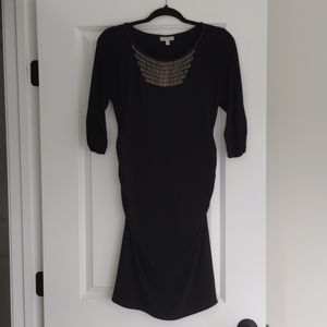 A Pea in the Pod maternity black dress small